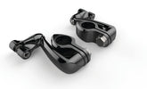 Ciro3D Highway Peg Mounts & Footrests Black Hingeless Highway Peg Mount Clamps With Extension Arms